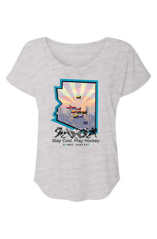 AZ Home Ice Women’s Triblend Short Sleeve Dolman