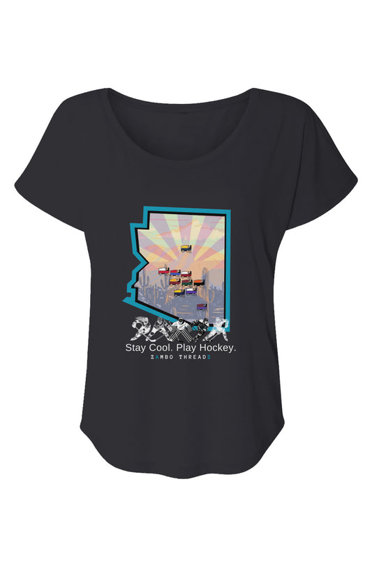 AZ Home Ice Women’s Triblend Short Sleeve Dolman