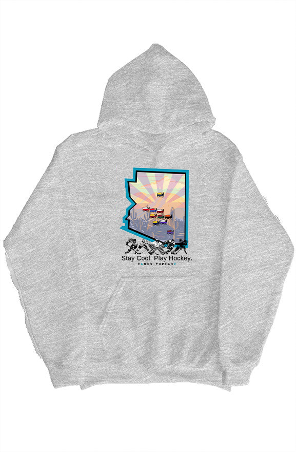 AZ Home Ice Hoddie with Detailed Hood
