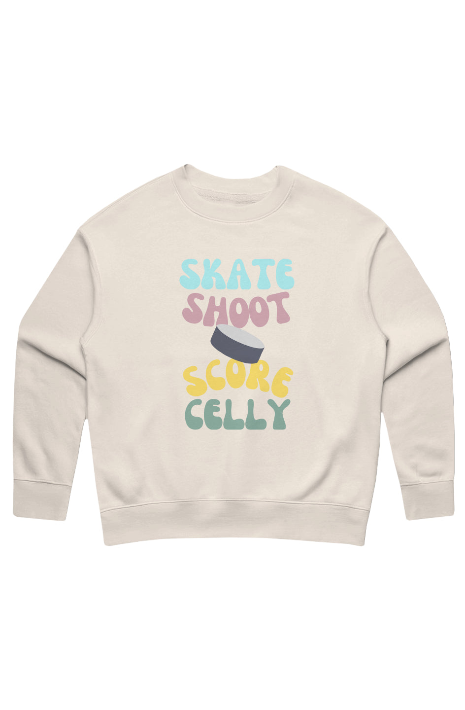 Skate Shoot Score Celly Women's Relaxed Crew