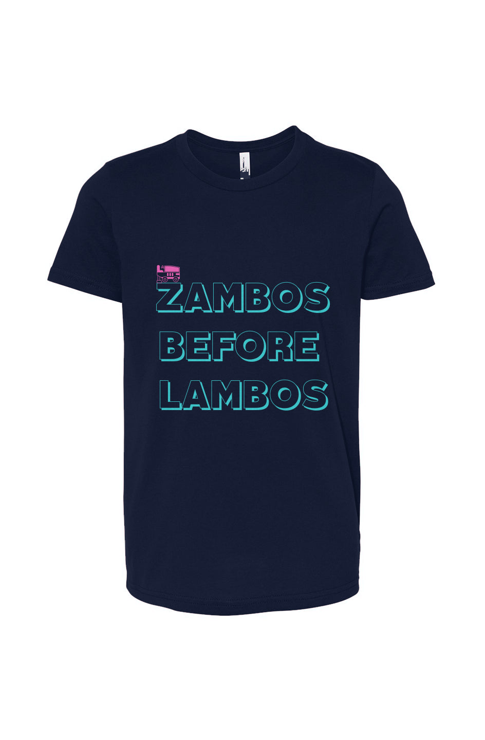 Zambos Before Lambos Youth Short Sleeve T-Shirt