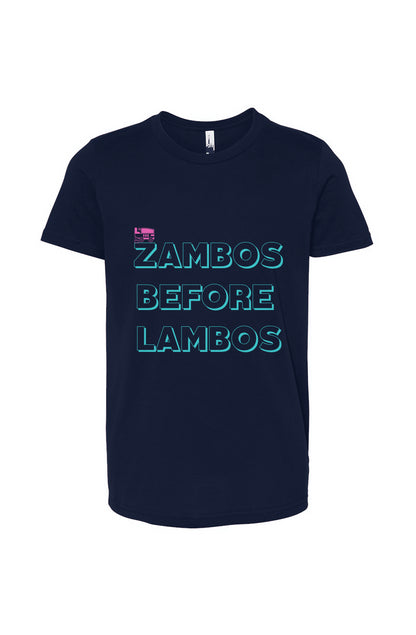 Zambos Before Lambos Youth Short Sleeve T-Shirt