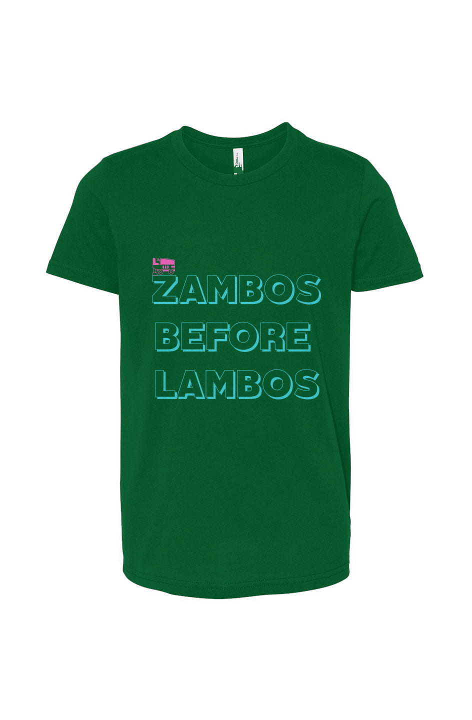 Zambos Before Lambos Youth Short Sleeve T-Shirt